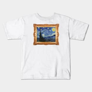 Starry Night by Van Gogh Kids T-Shirt